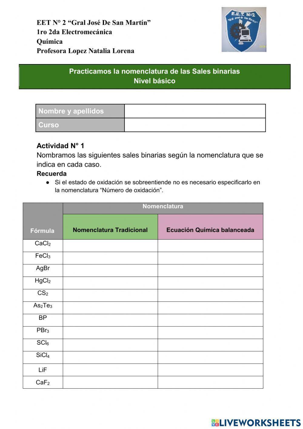 Hidruros Metálicos - No Metálicos