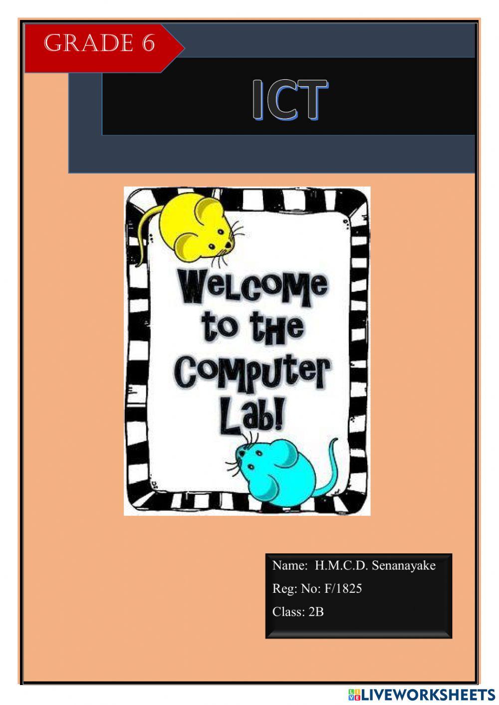 computer lab rules | Chamodish | Live Worksheets