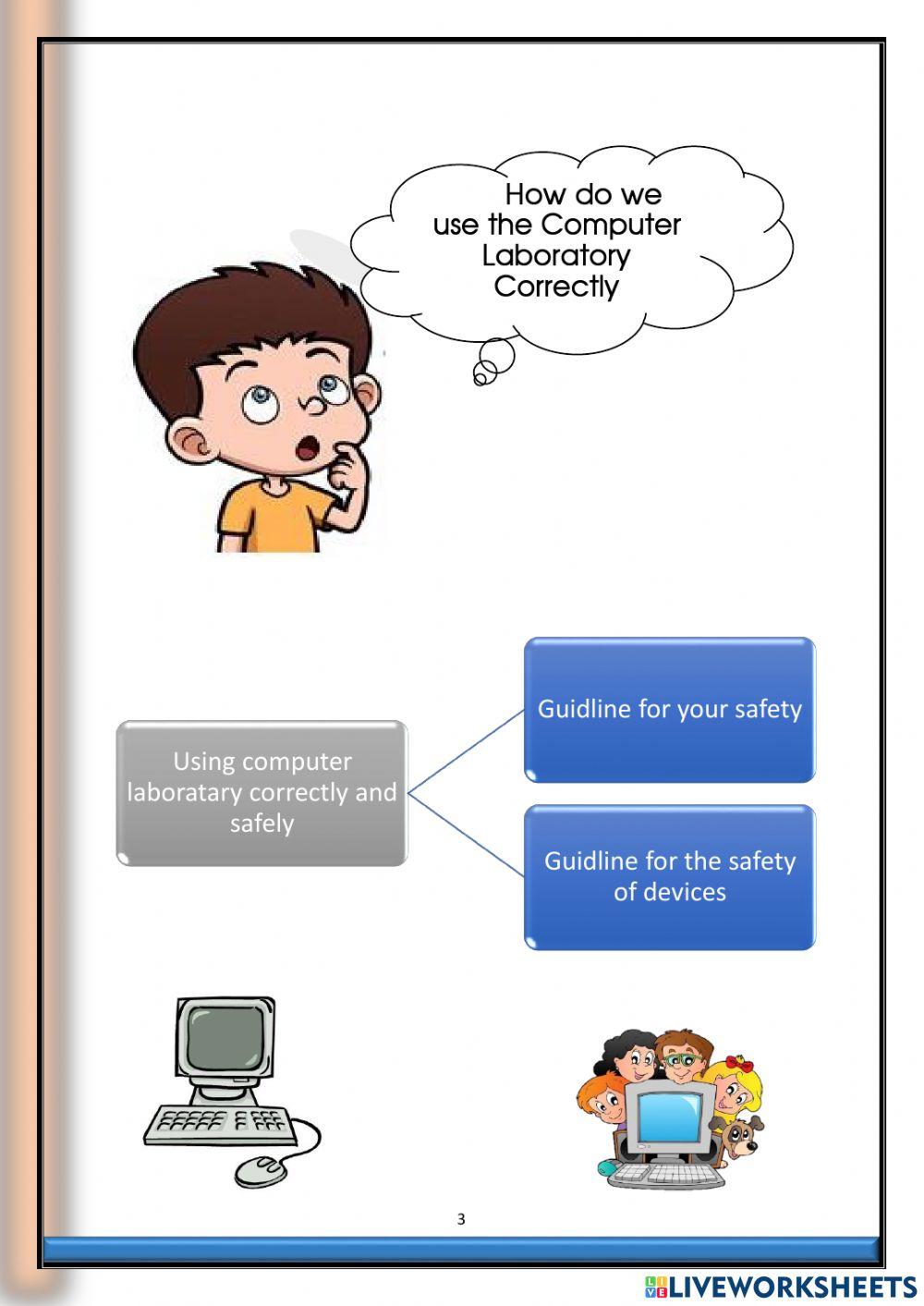 computer lab rules | Chamodish | Live Worksheets