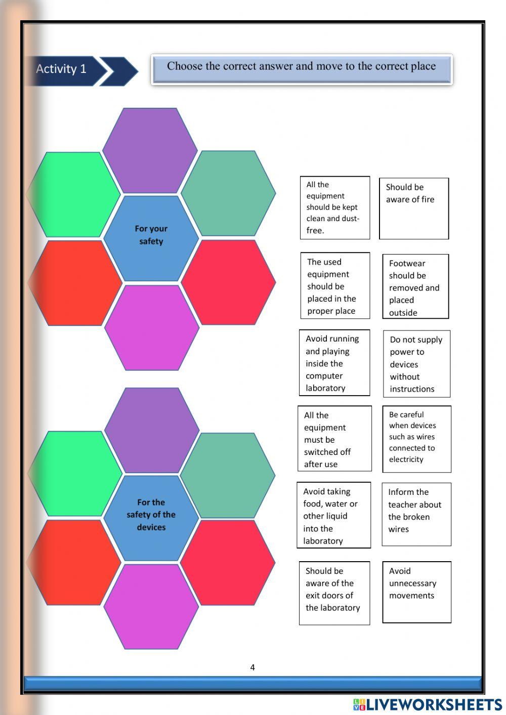 computer lab rules | Chamodish | Live Worksheets