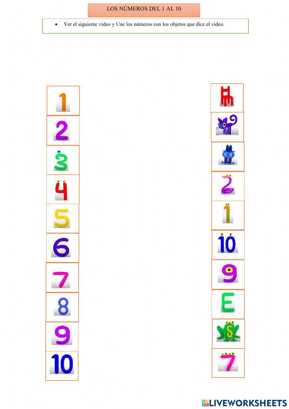 Números del 1 al 10