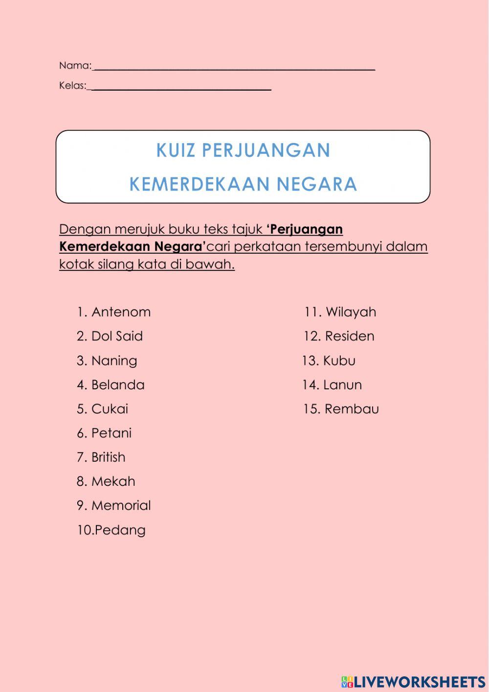 Tokoh penentangan Tokoh penentangan