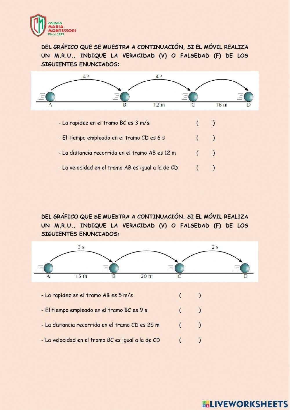 Movimiento rectilíneo uniforme