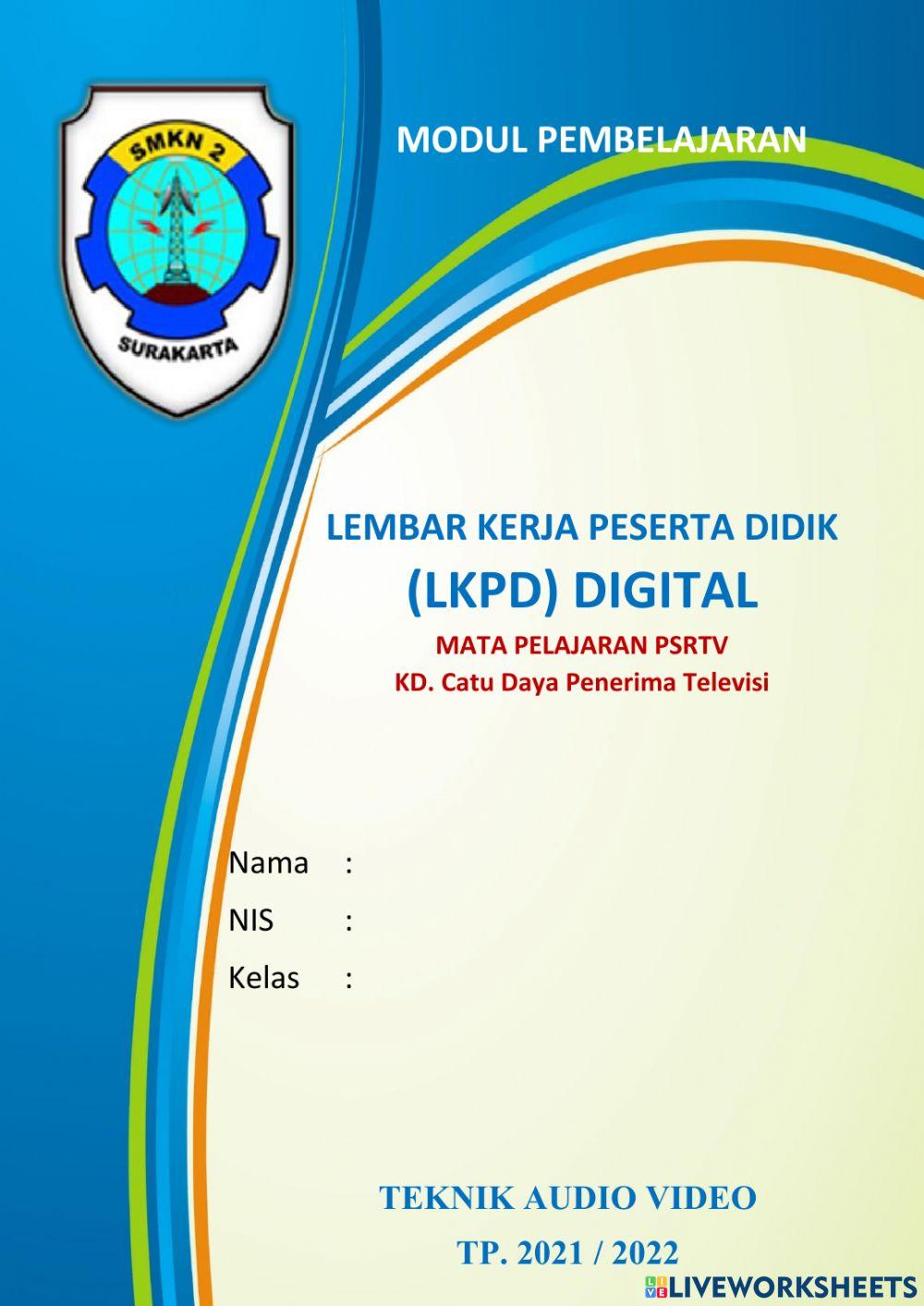 LKPD Digital PSRTV KD.Catu daya Switching