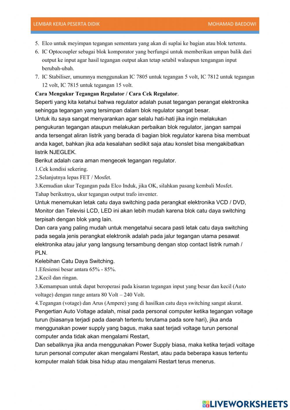 LKPD Digital PSRTV KD.Catu daya Switching