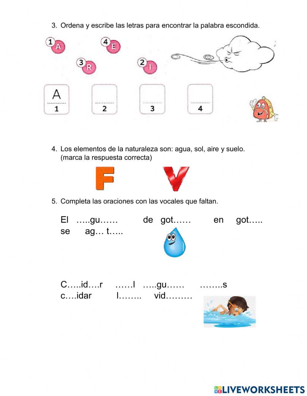 EVALUACION DE CIENCIAS NATURALES