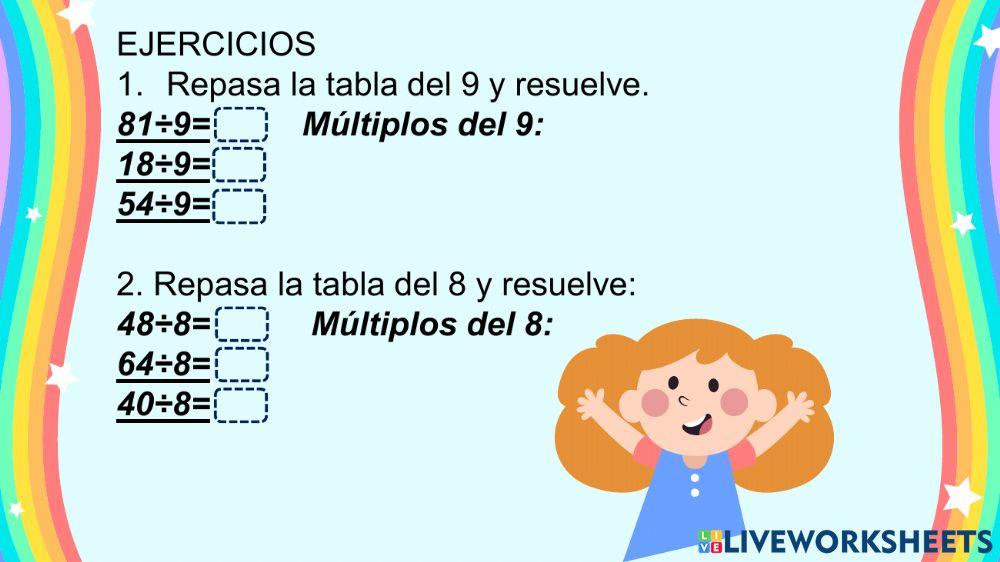 Division con numeros naturales