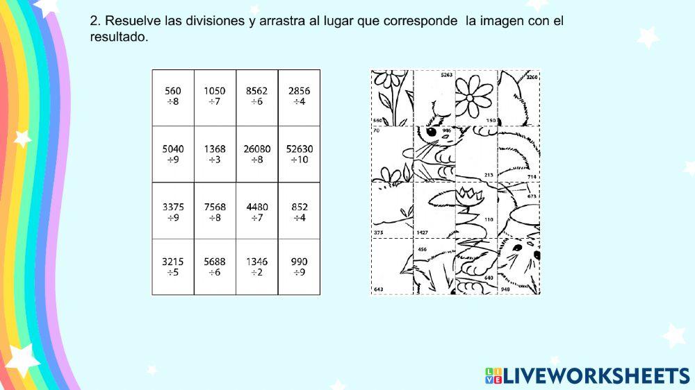 Division con numeros naturales