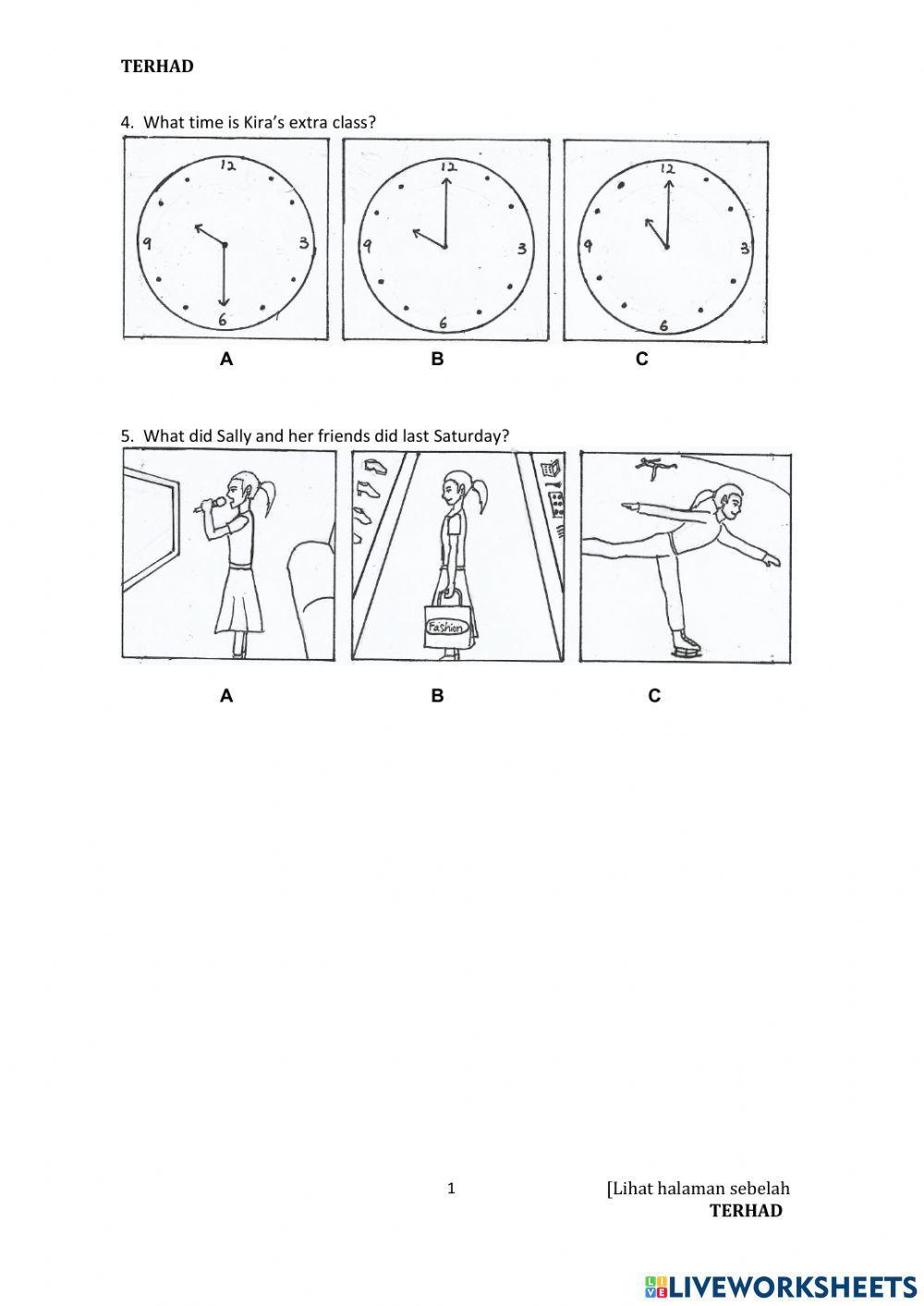 English ptp form 3 (listening)