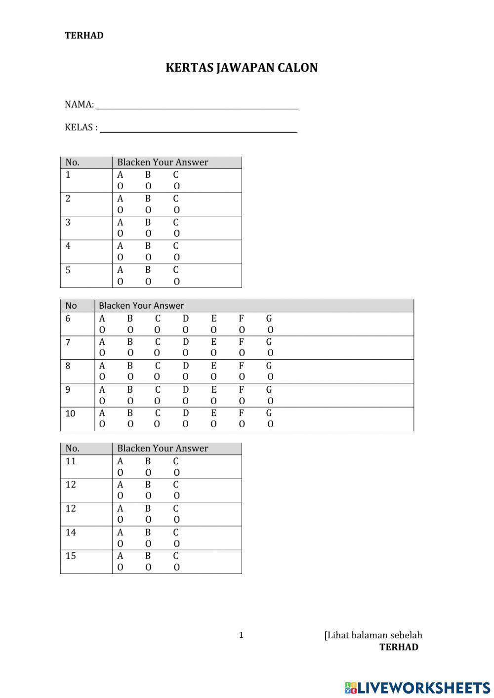 English ptp form 3 (listening)