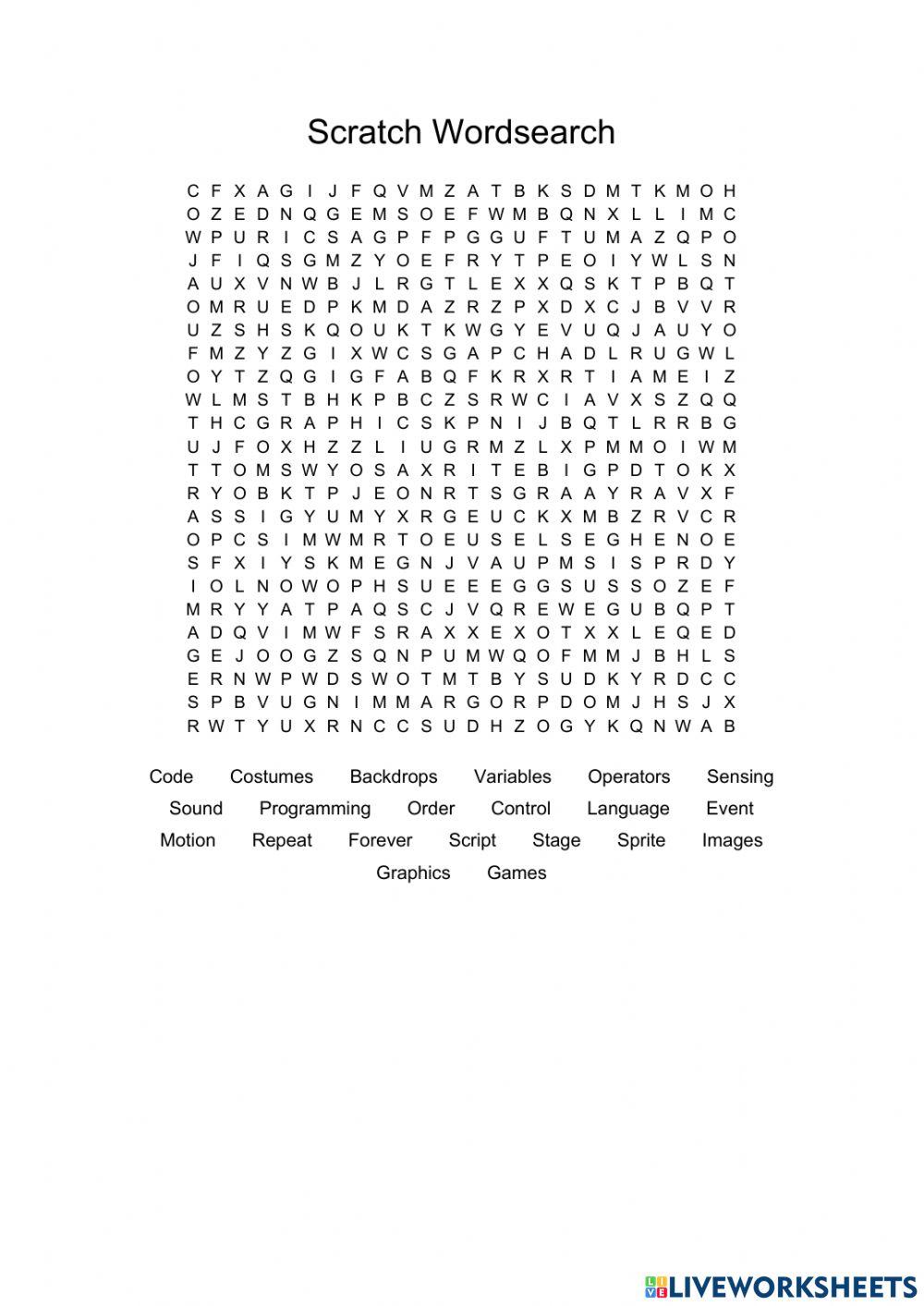 Scratch Programming online exercise for | Live Worksheets