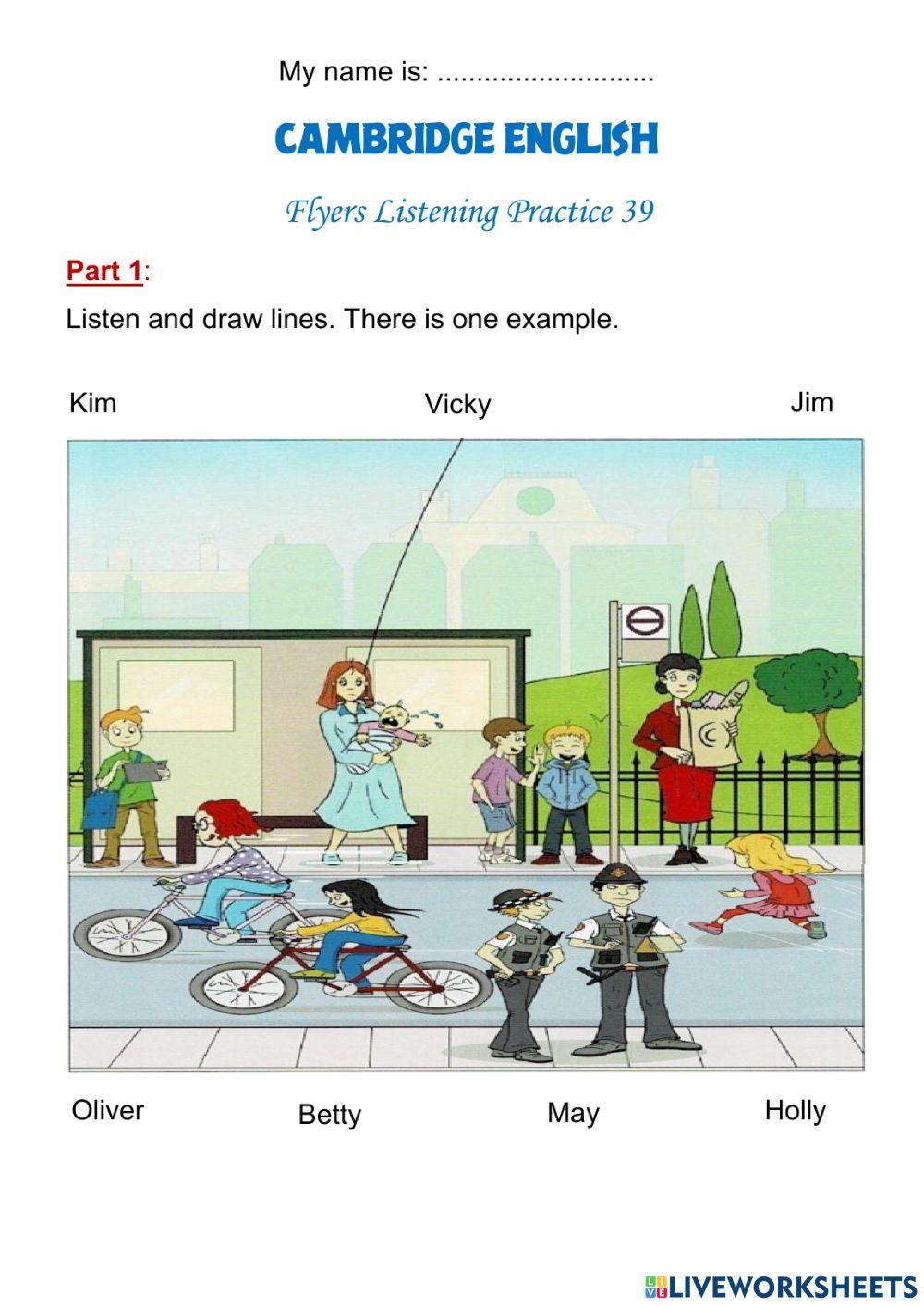 Flyers Listening Practice 39