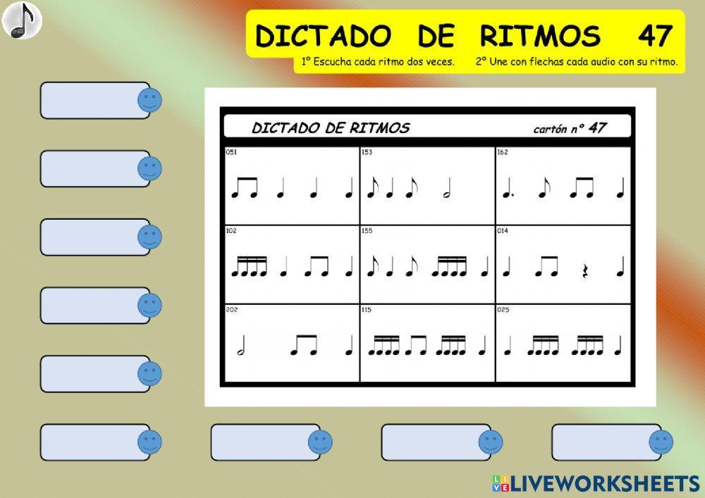 DICTADO DE RITMOS 47