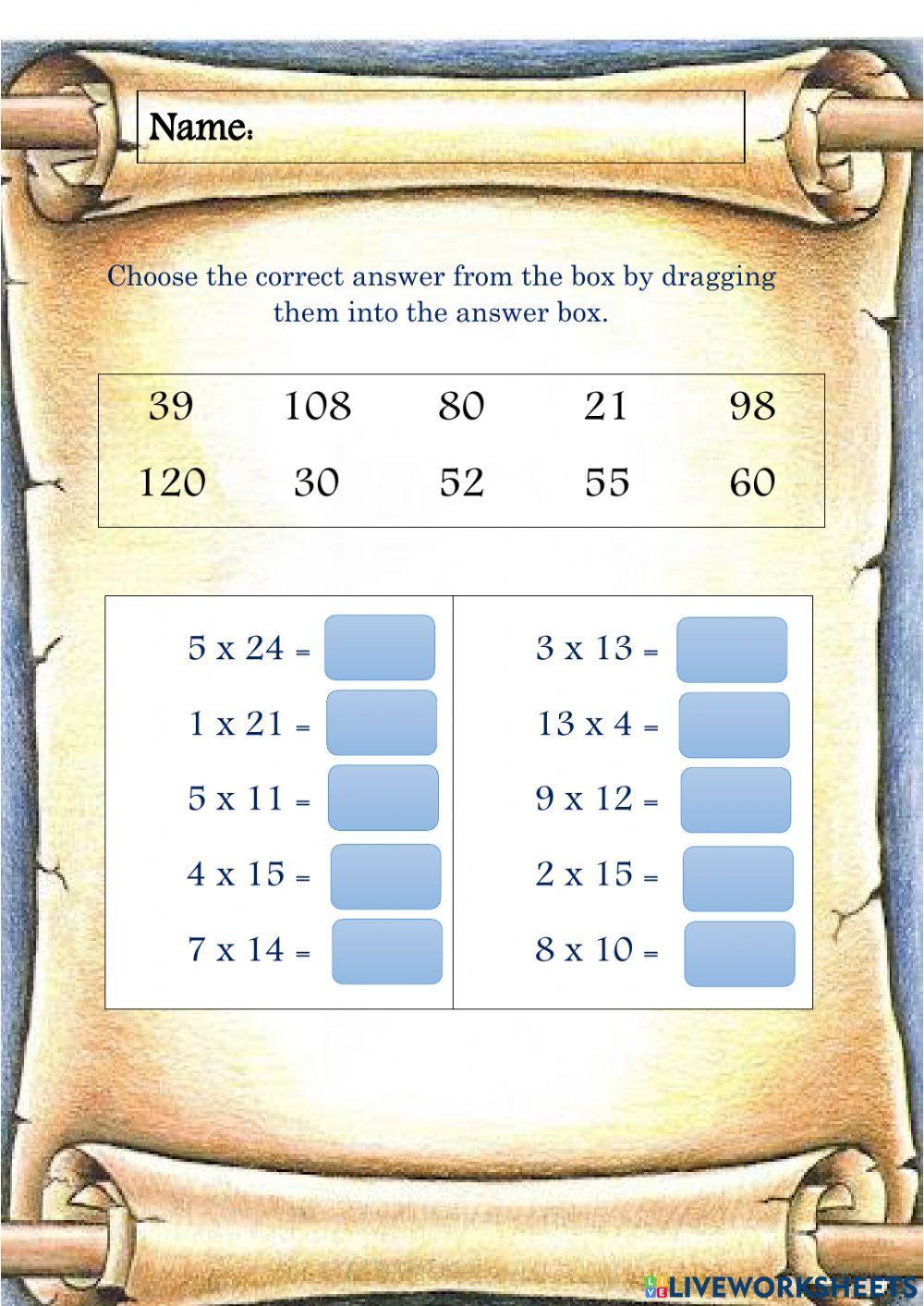 Multiplying 2 digits with a single digit