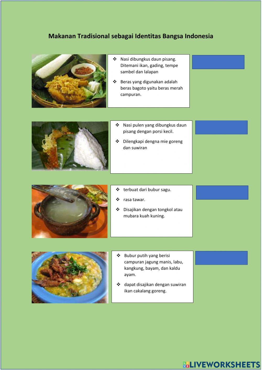 Keberagaman Makanan Tradisional Indonesia