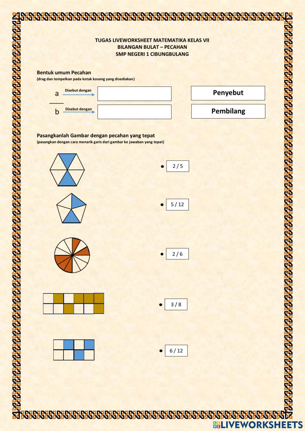Bilangan Bulat - Pecahan