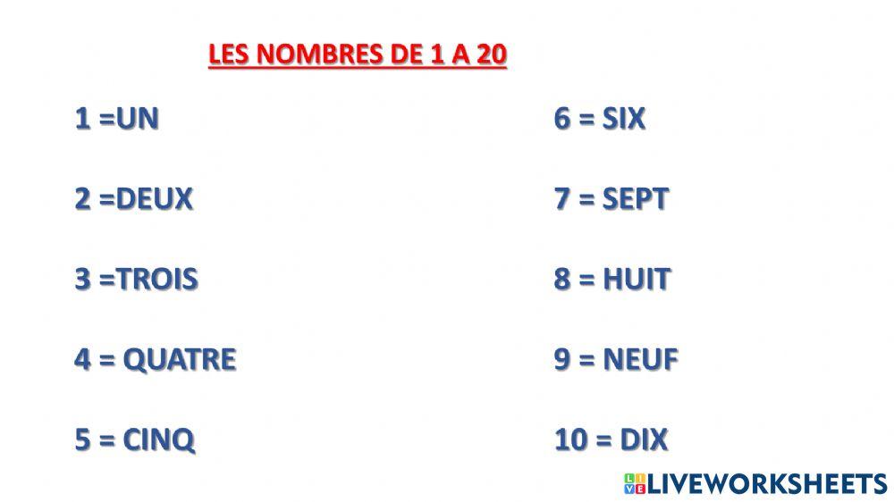 Je sais compter year1