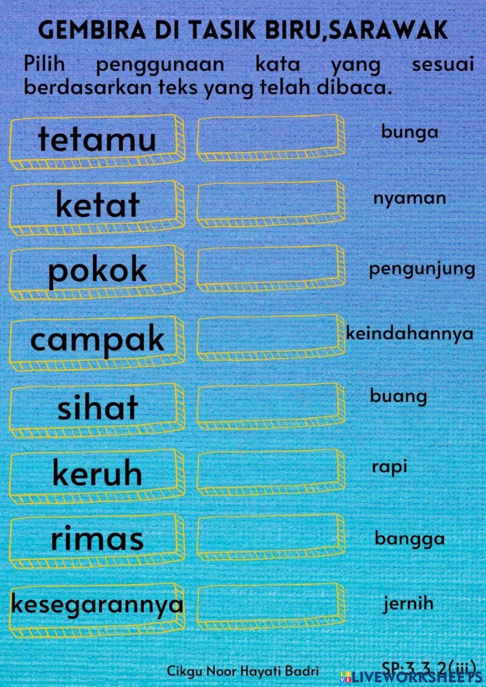 Gembira di tasik biru,sarawak