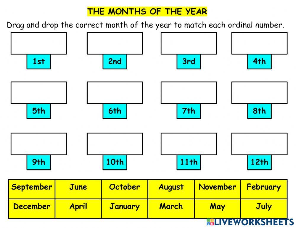 The Months of the Year