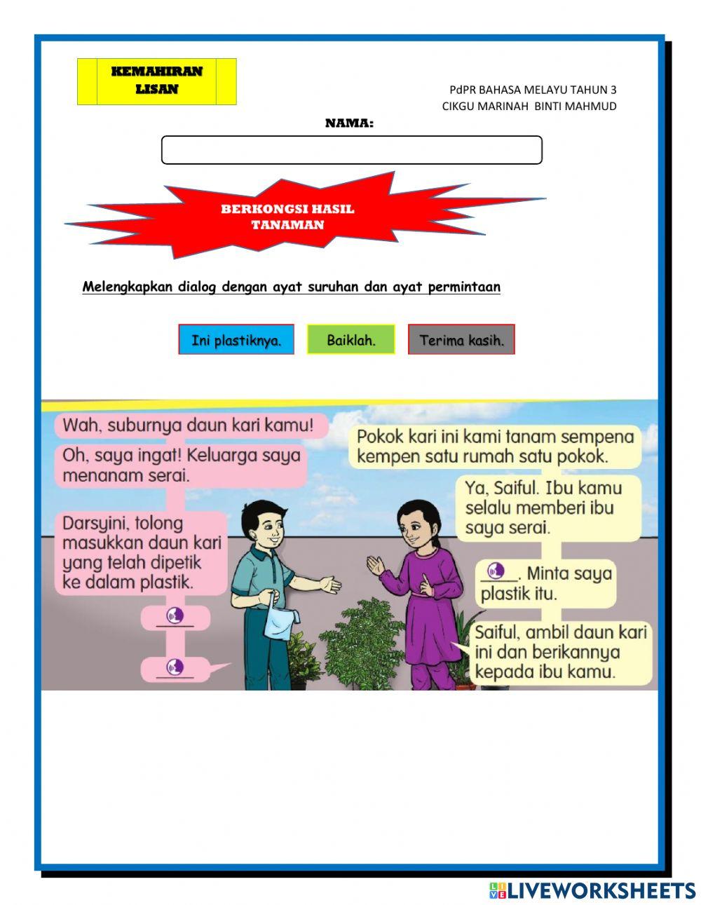 Berkongsi hasil tanaman