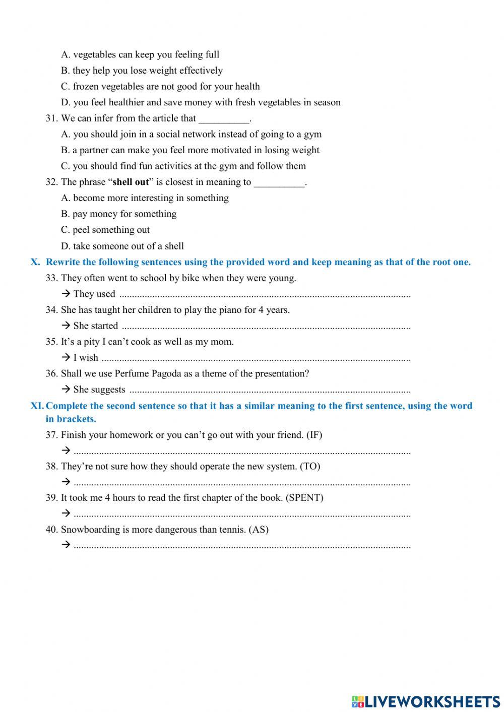 Đề thi thử vào 10 - số 5