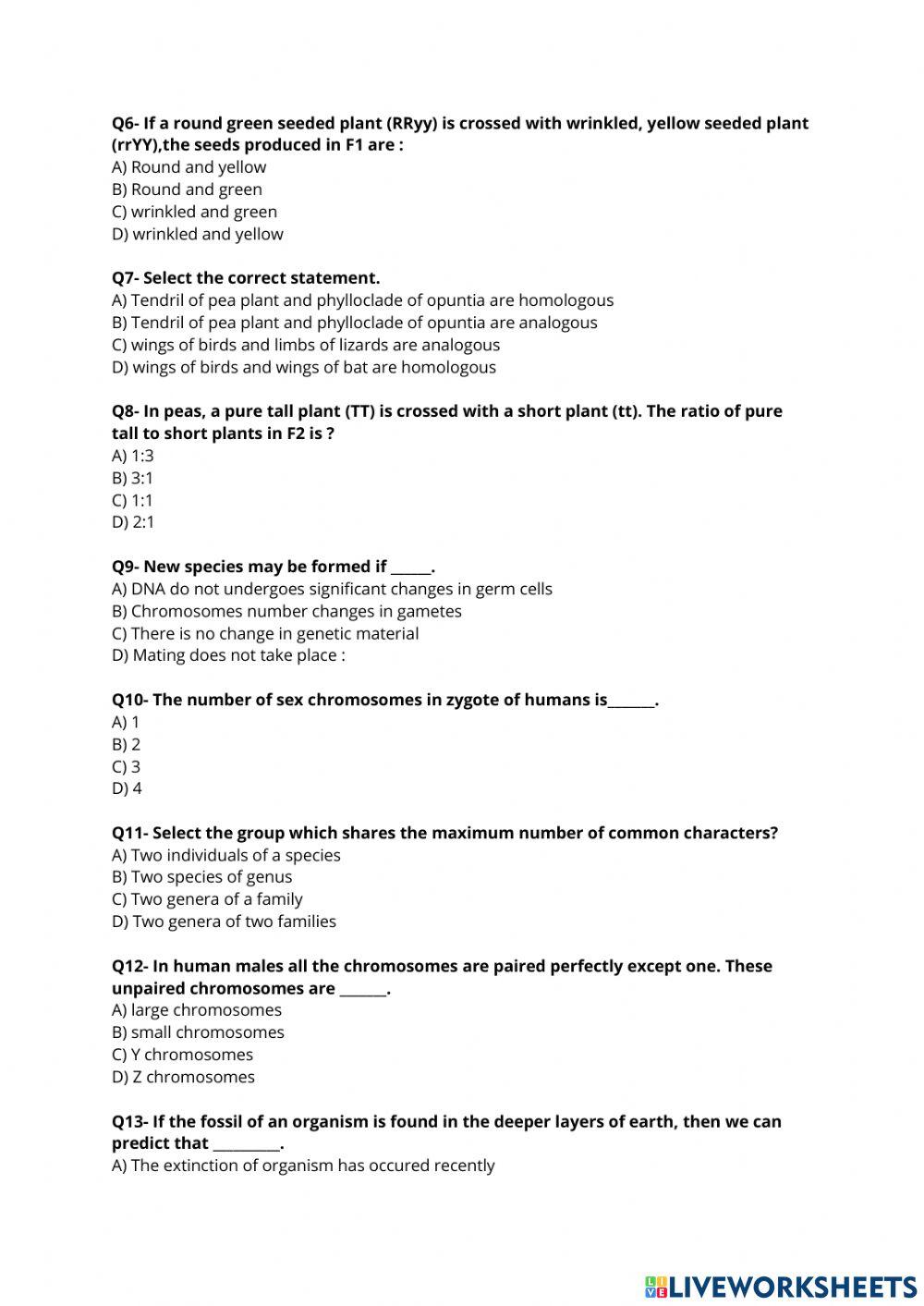 Heredity and Evolution