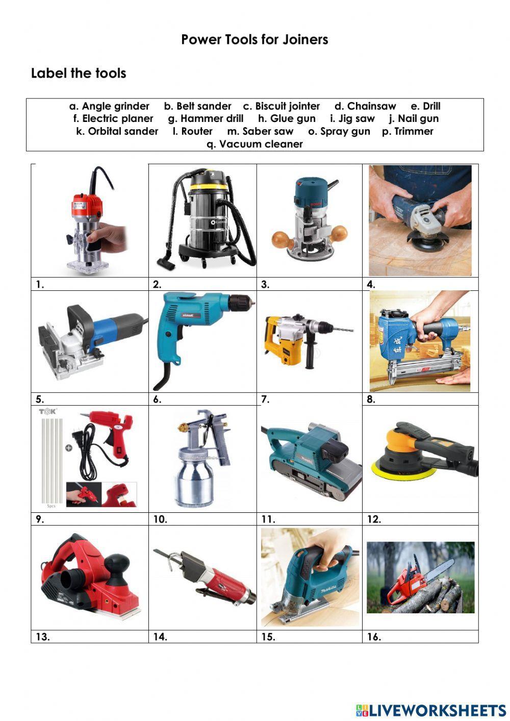 Power tools for Joiners