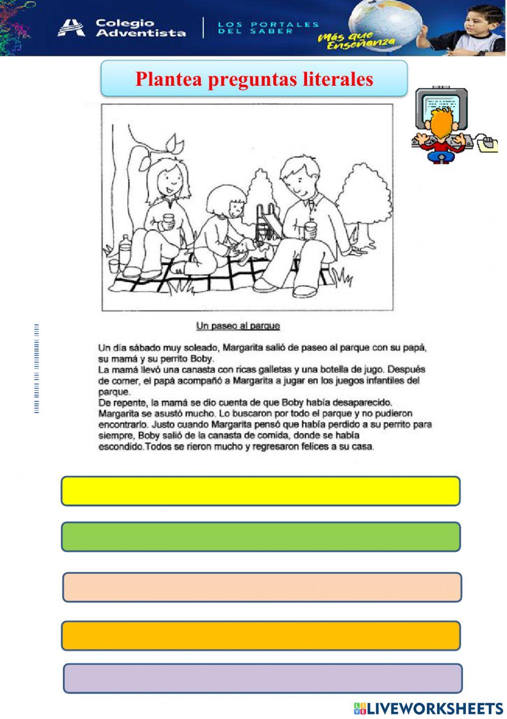 Comprensión de lectura