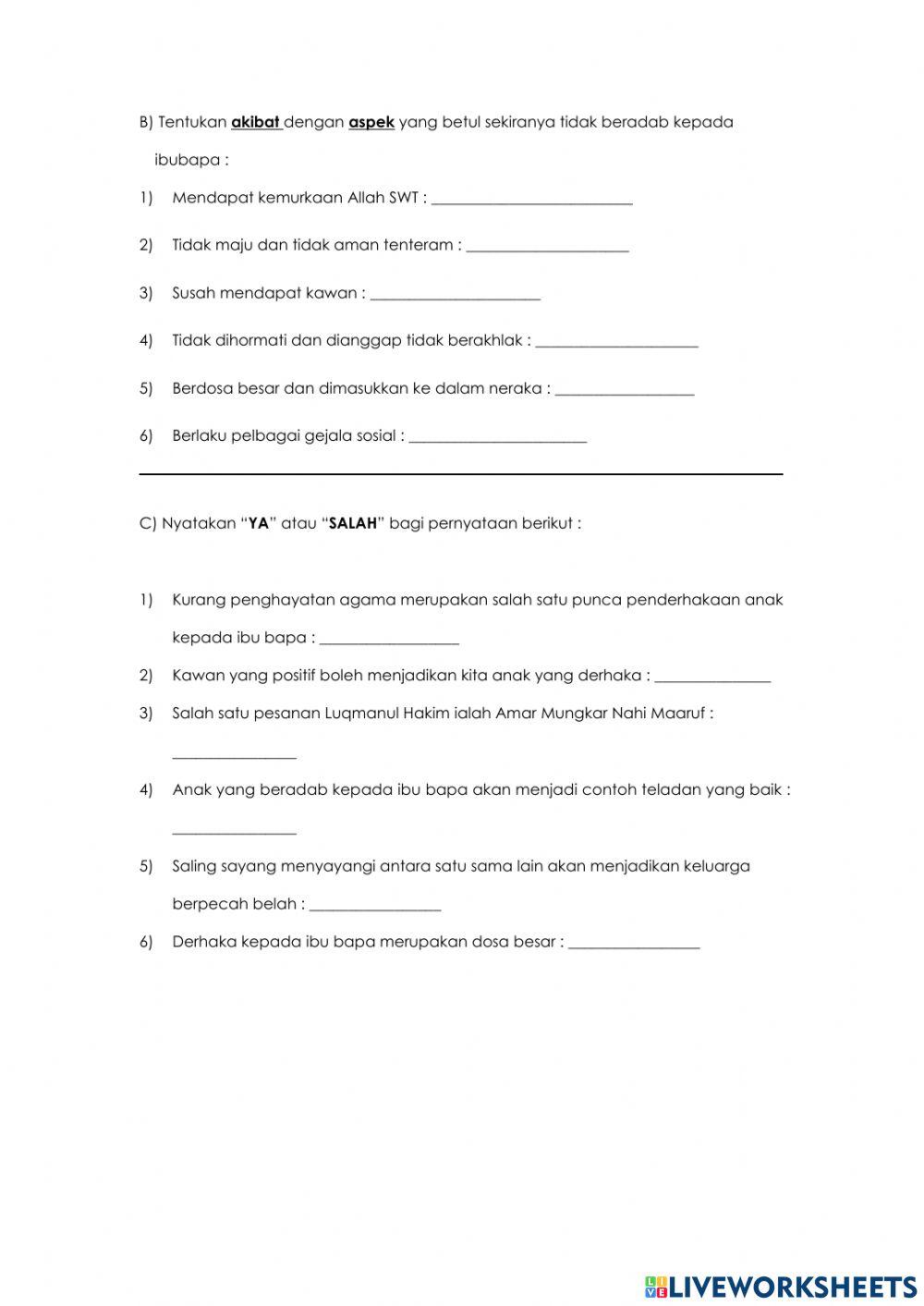 Muliakan Ibubapa Bahagiakan Keluarga