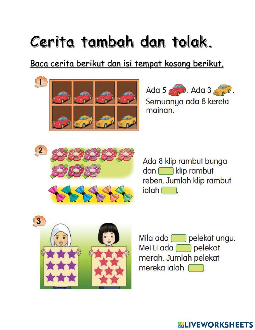 Cerita tambah dan tolak