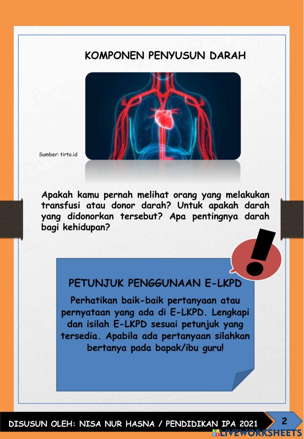 LKPD 01: Komponen Penyusun Darah