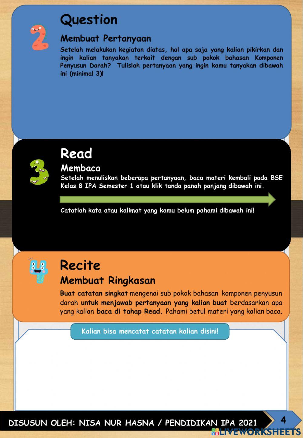 LKPD 01: Komponen Penyusun Darah