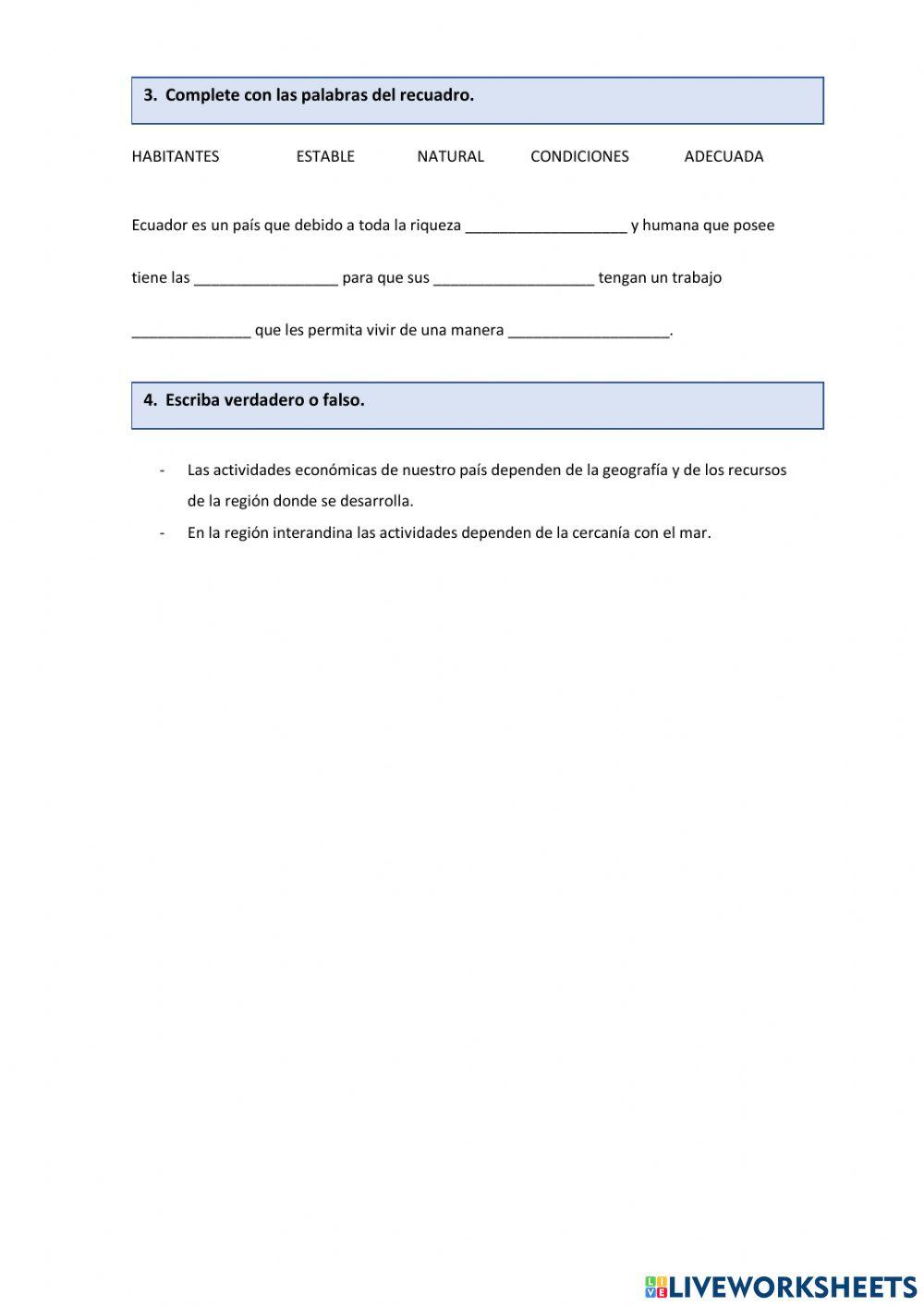 Economía de nuestro país