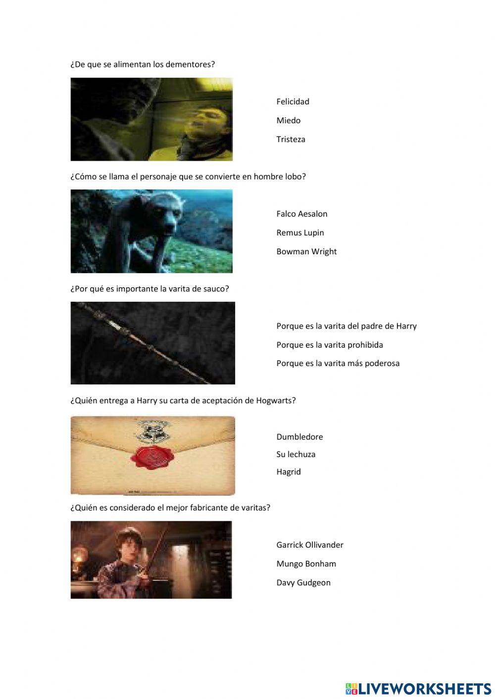 Que sabes de Harry Potter