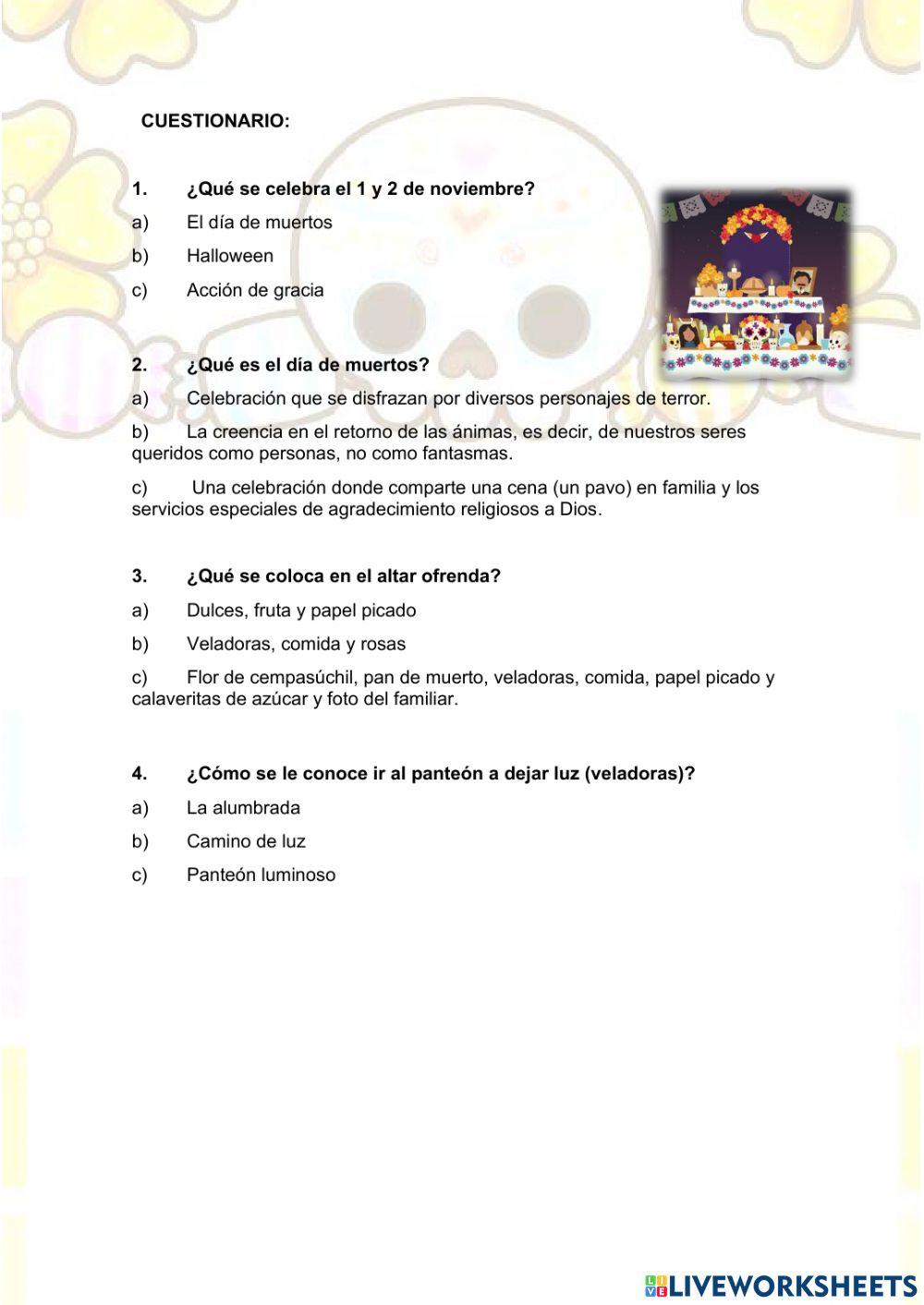 JP Actividad Día de muertos