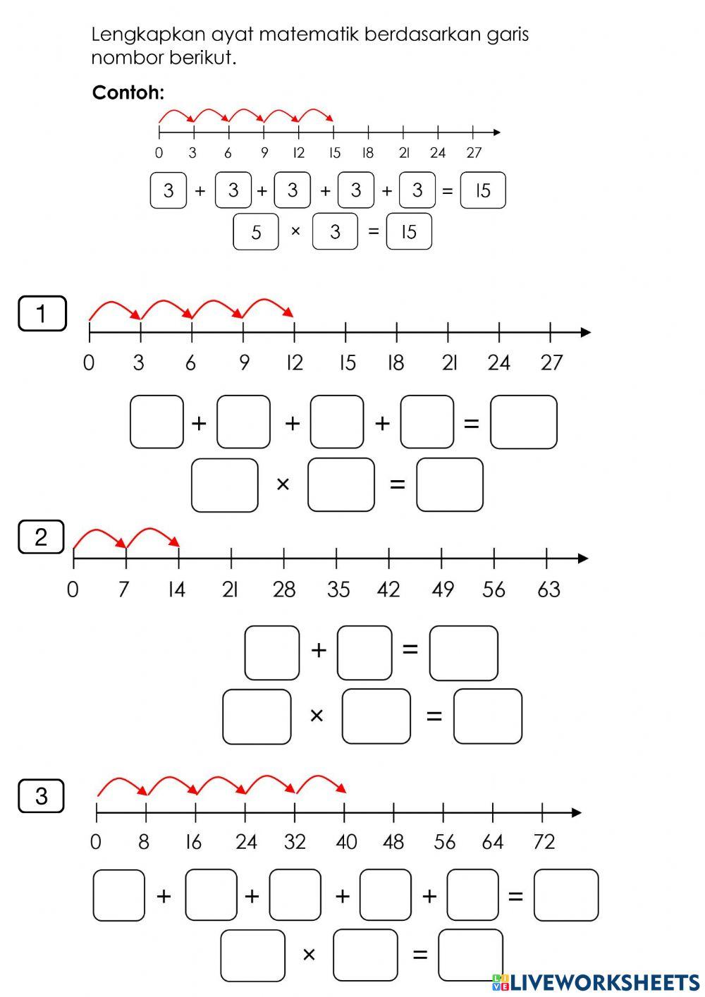 Darab - garis nombor