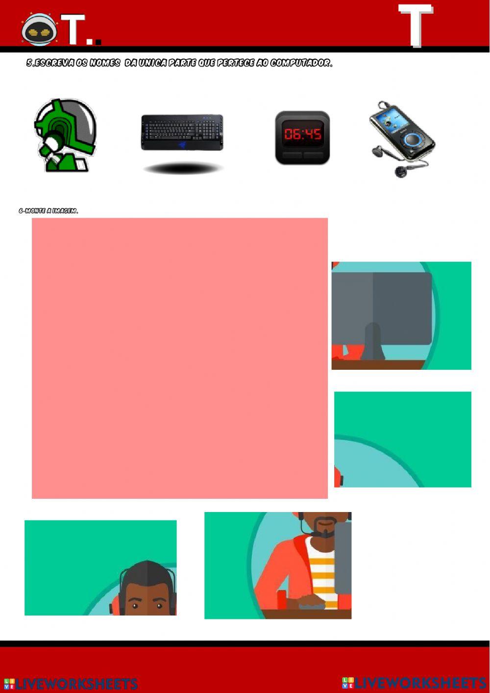 Partes do computador 3 ano