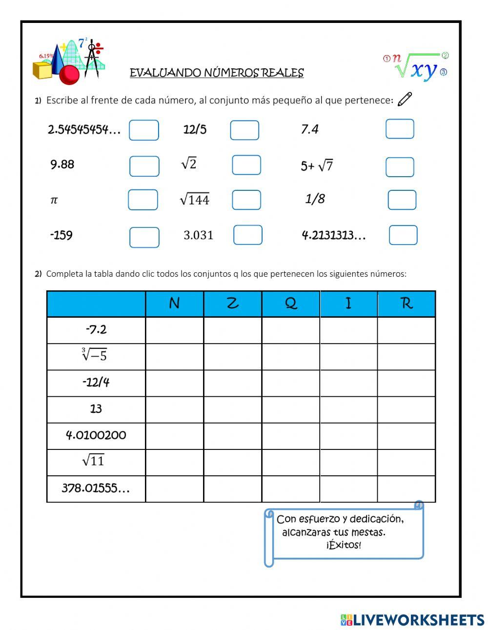 Lección 3 Números Reales