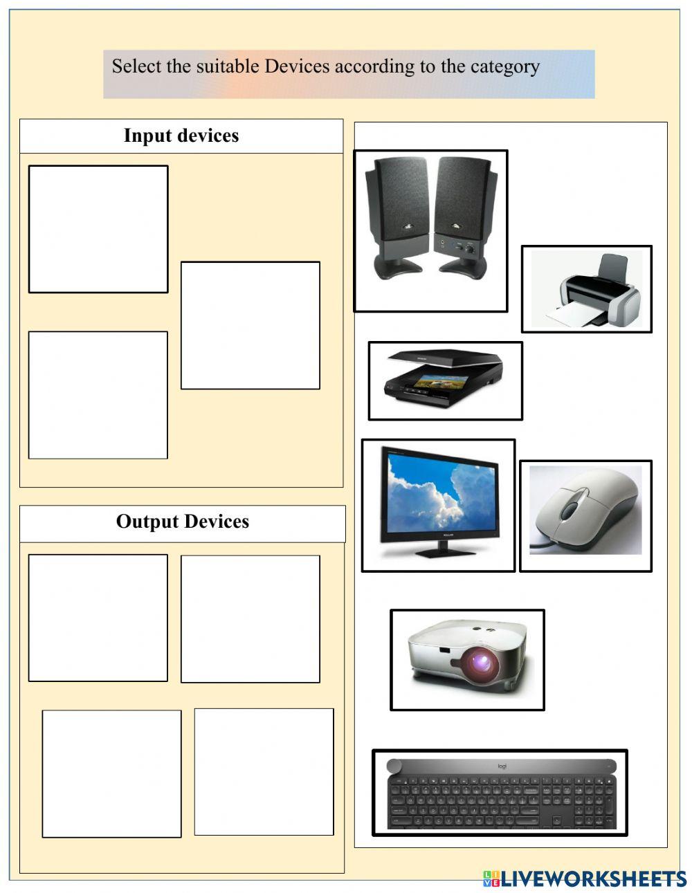 Identify the computer components worksheet | Live Worksheets