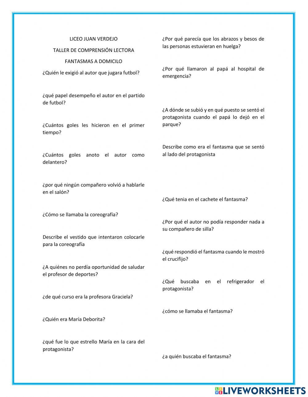 Fantasmas a domicilio