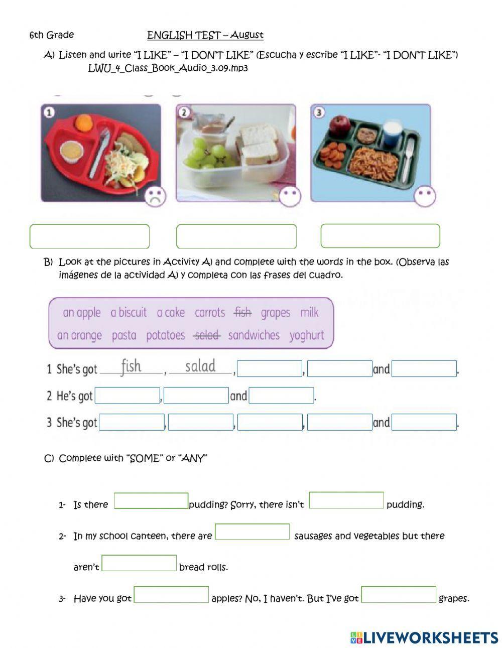 At the school canteen