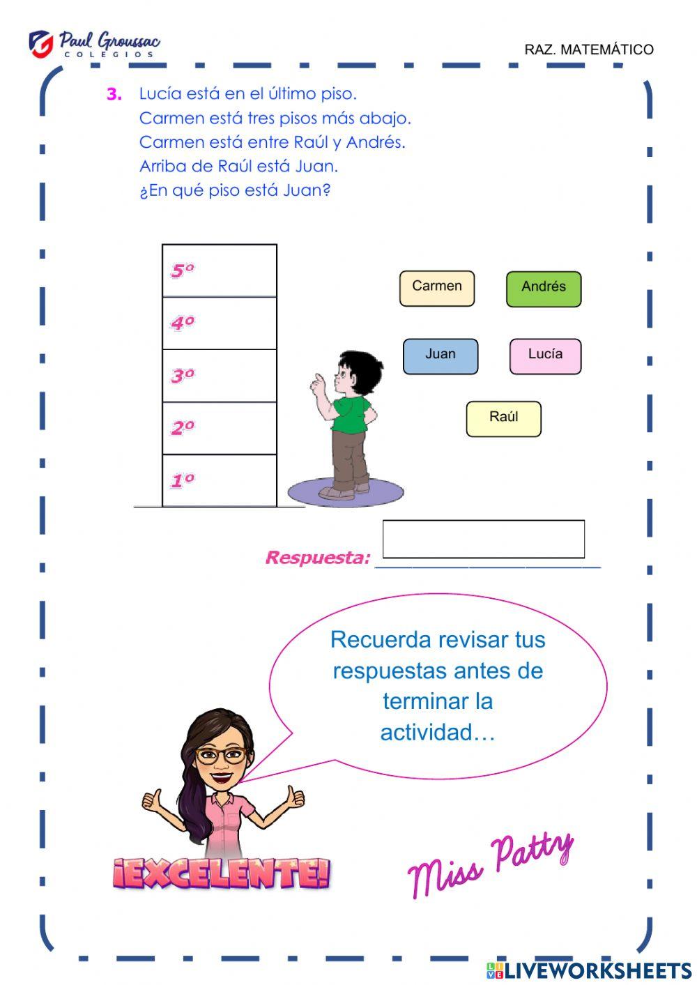 Orden de información