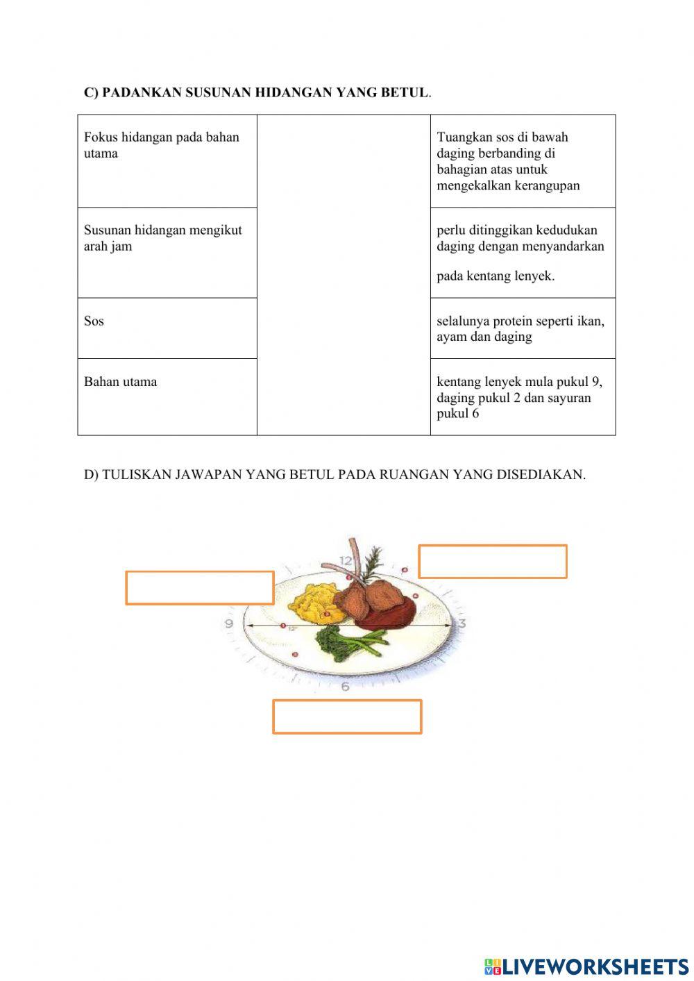 Menghias dan menghidang