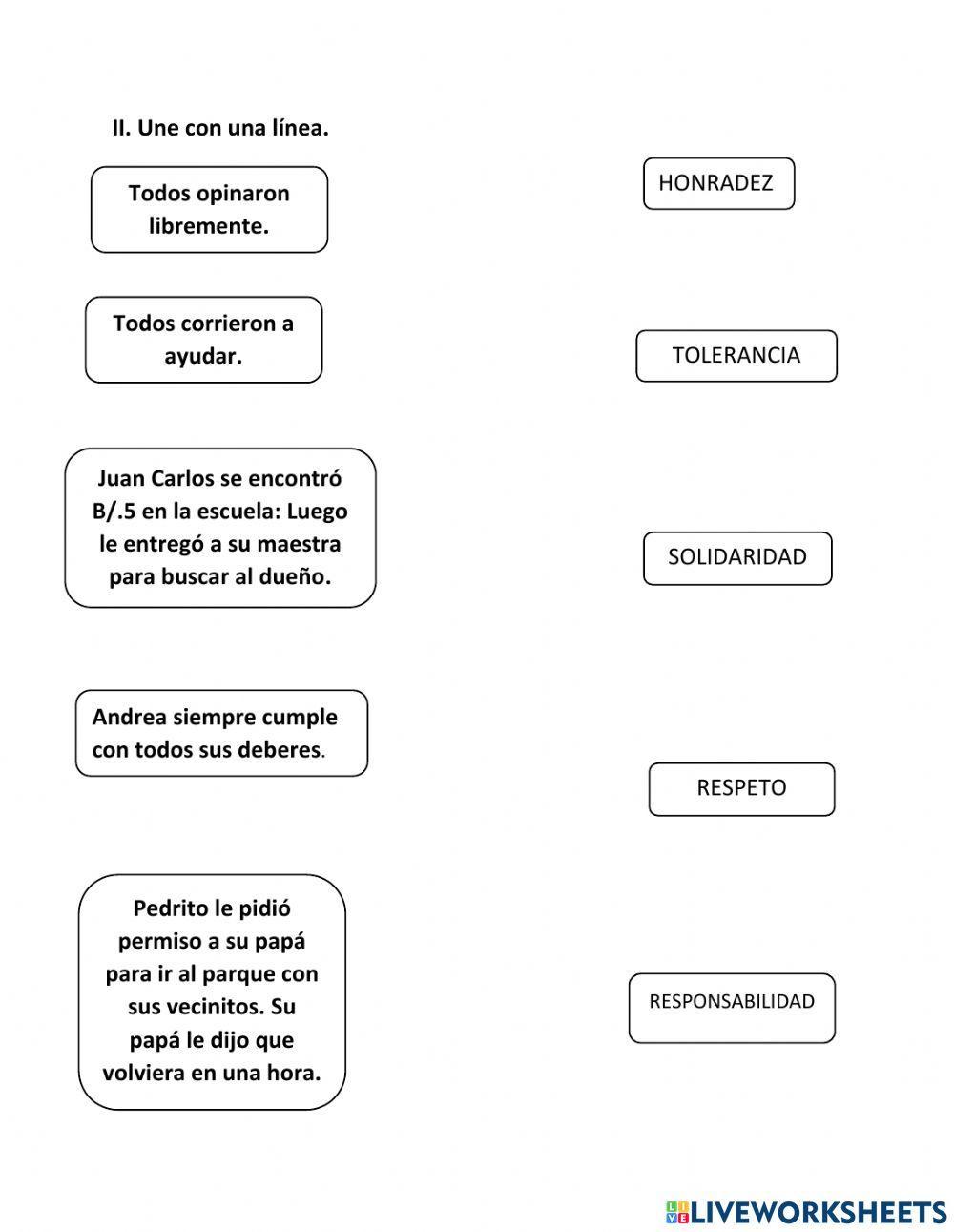 Valores éticos y morales