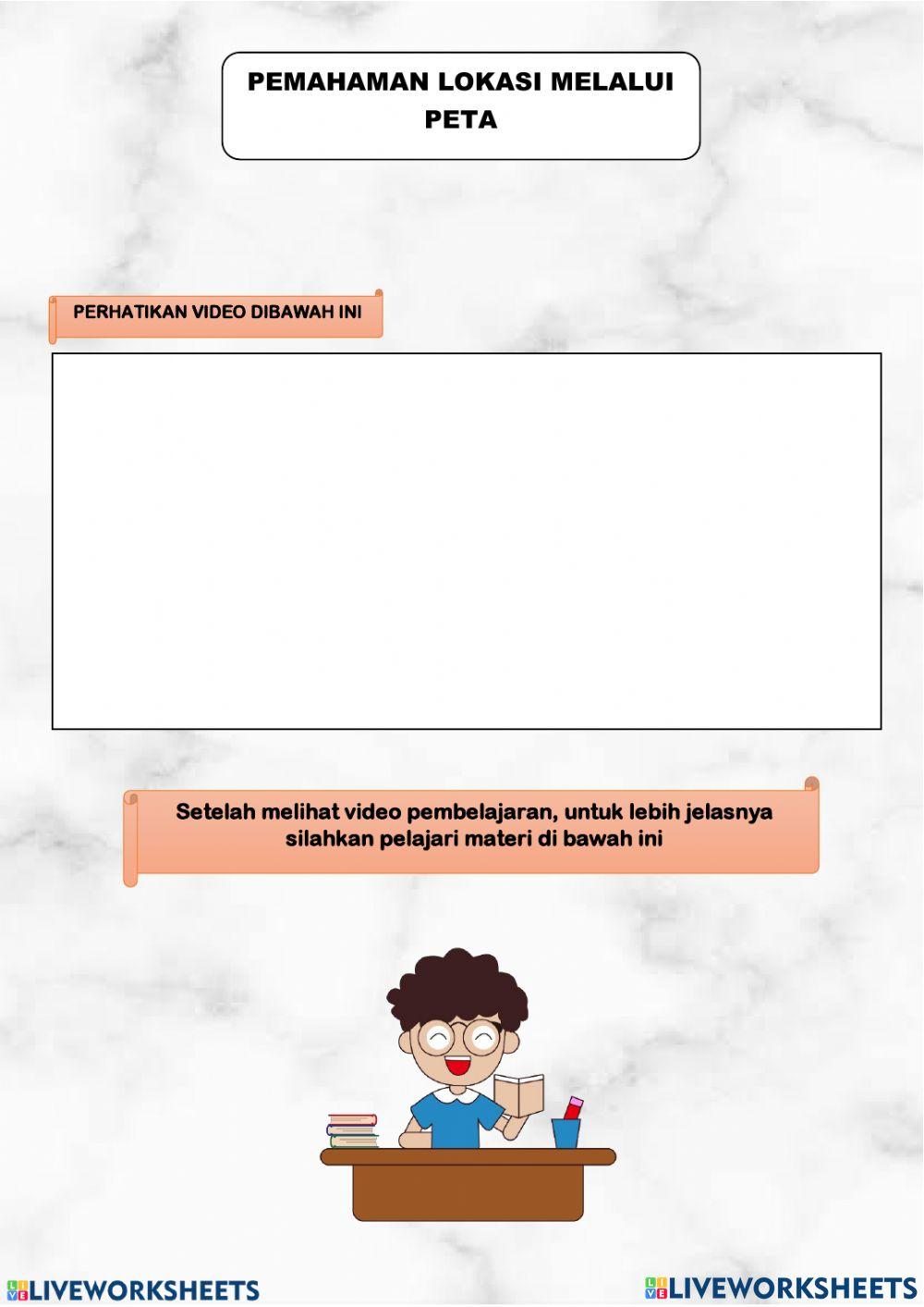 Pemahaman lokasi melalui peta