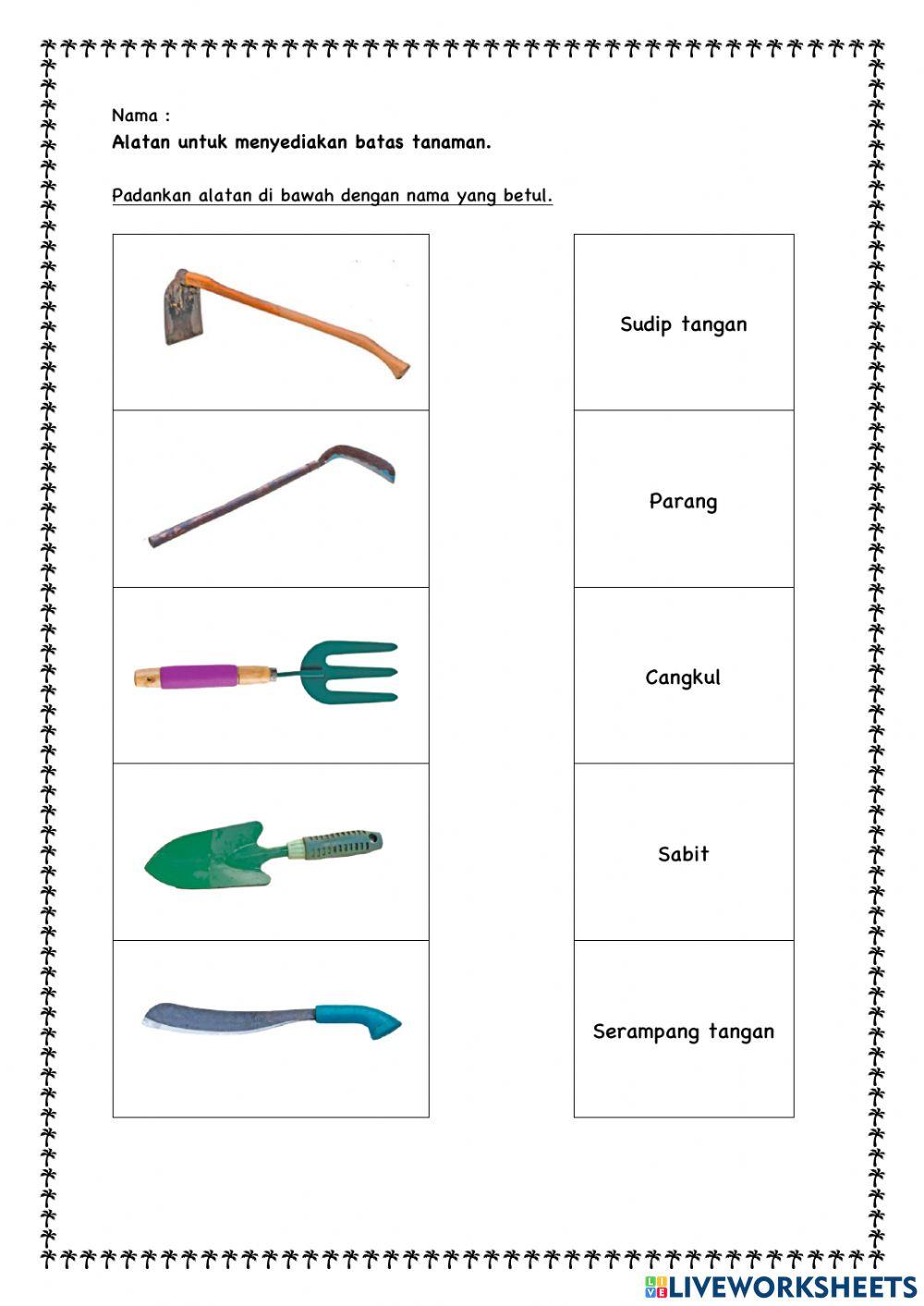 Alatan untuk meydiakan batas tanaman
