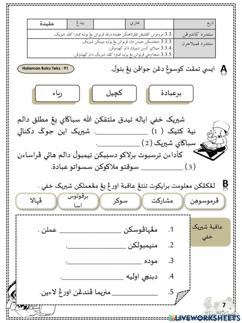 Aqidah : Syirik Merosakkan Aqidah