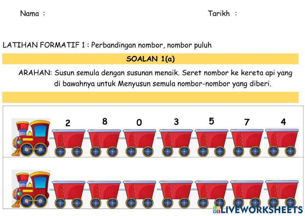 1.1.3 Membuat Perbandingan Nombor