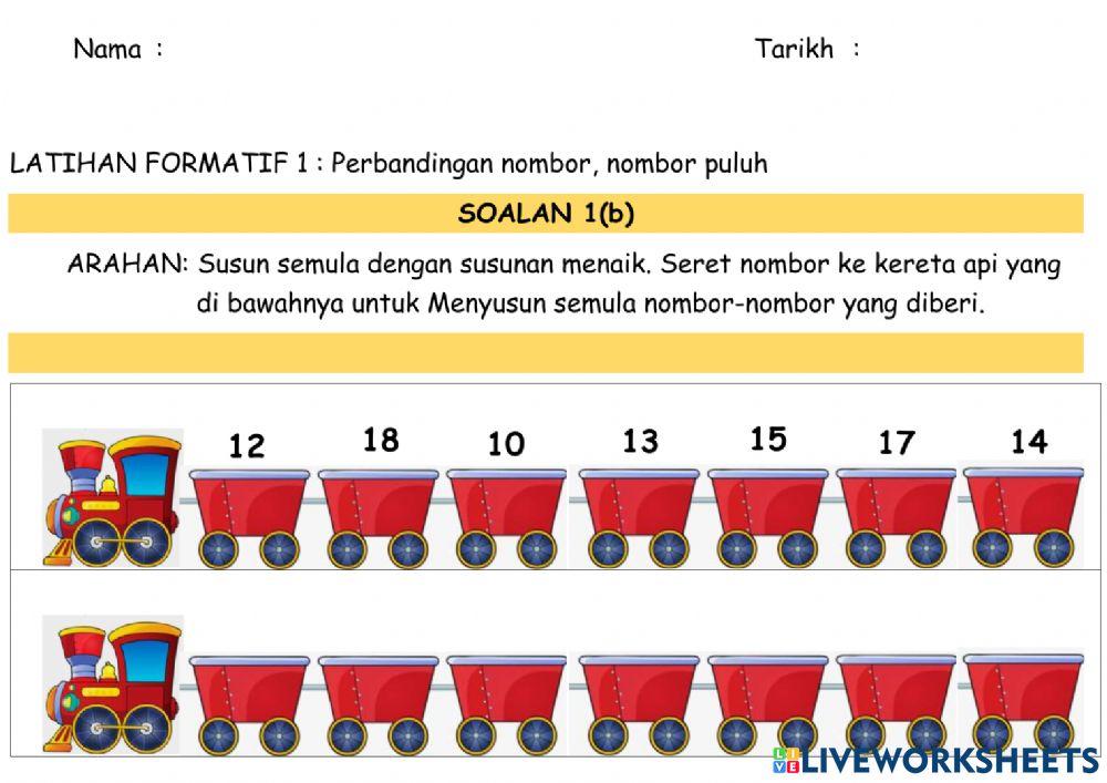 1.1.3 Membuat Perbandingan Nombor