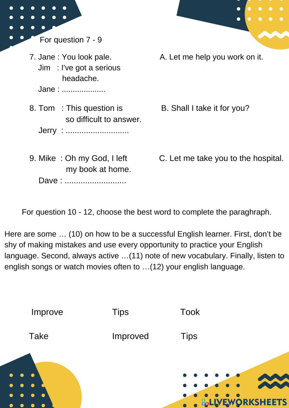 Lkpd bhs.inggris (latihan)